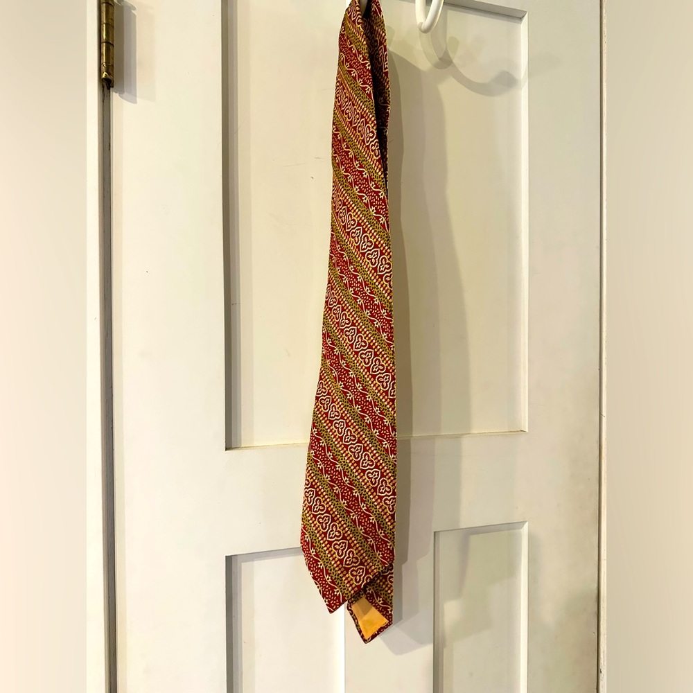 Vintage sims‎ silk tie very wide